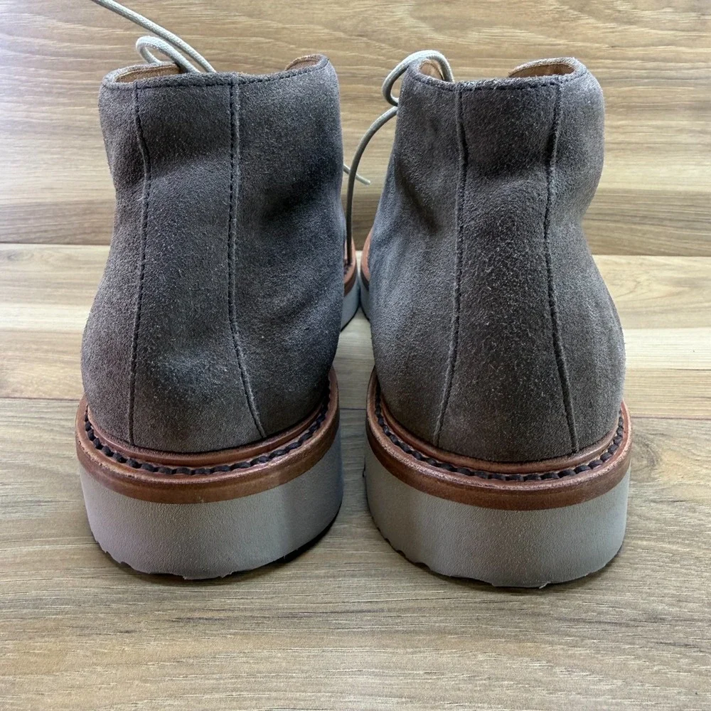 Antonio Maurizi Taupe Suede Chukka Boots Mens 8 EU 41 Vibram Minimalist Business